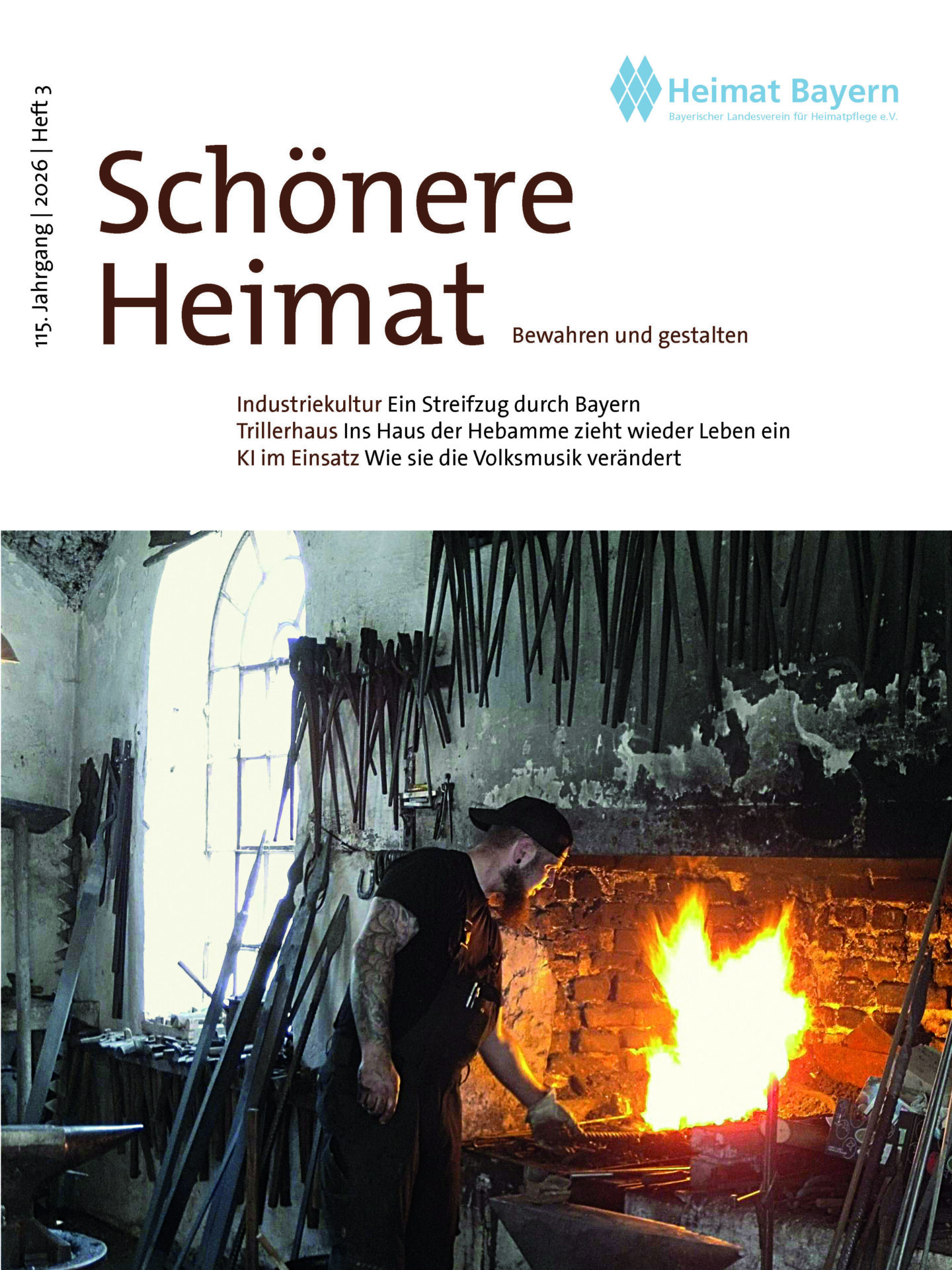 Deckblatt der Zeitschrift Schönere Heimat. Ausgabe 2026, Heft 3
